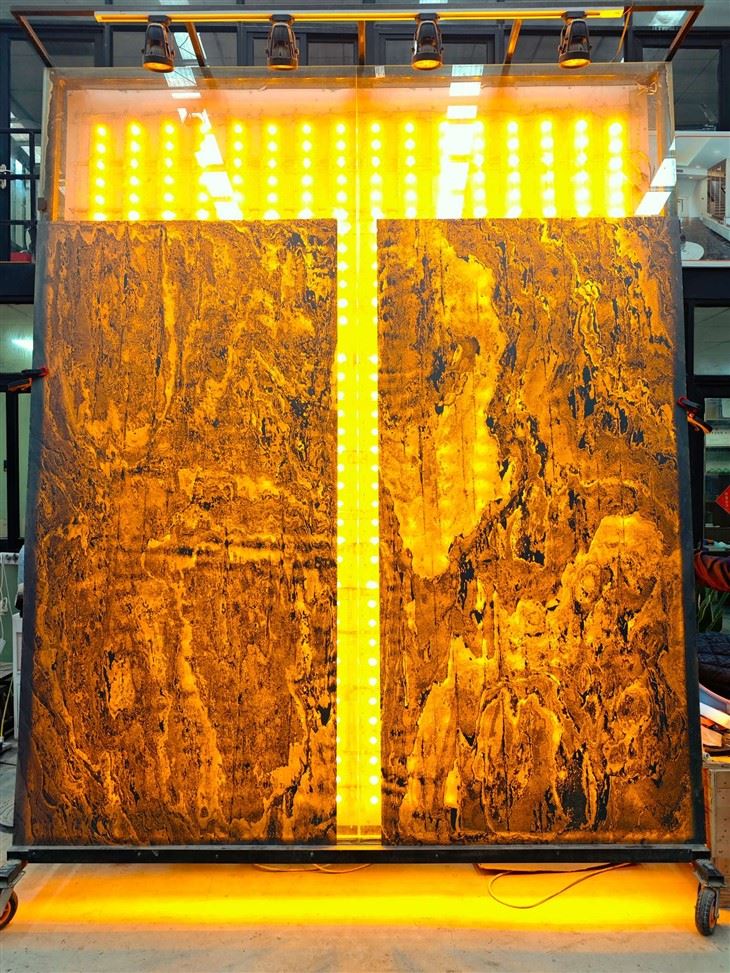 Backlit Stone Panels for Interiors